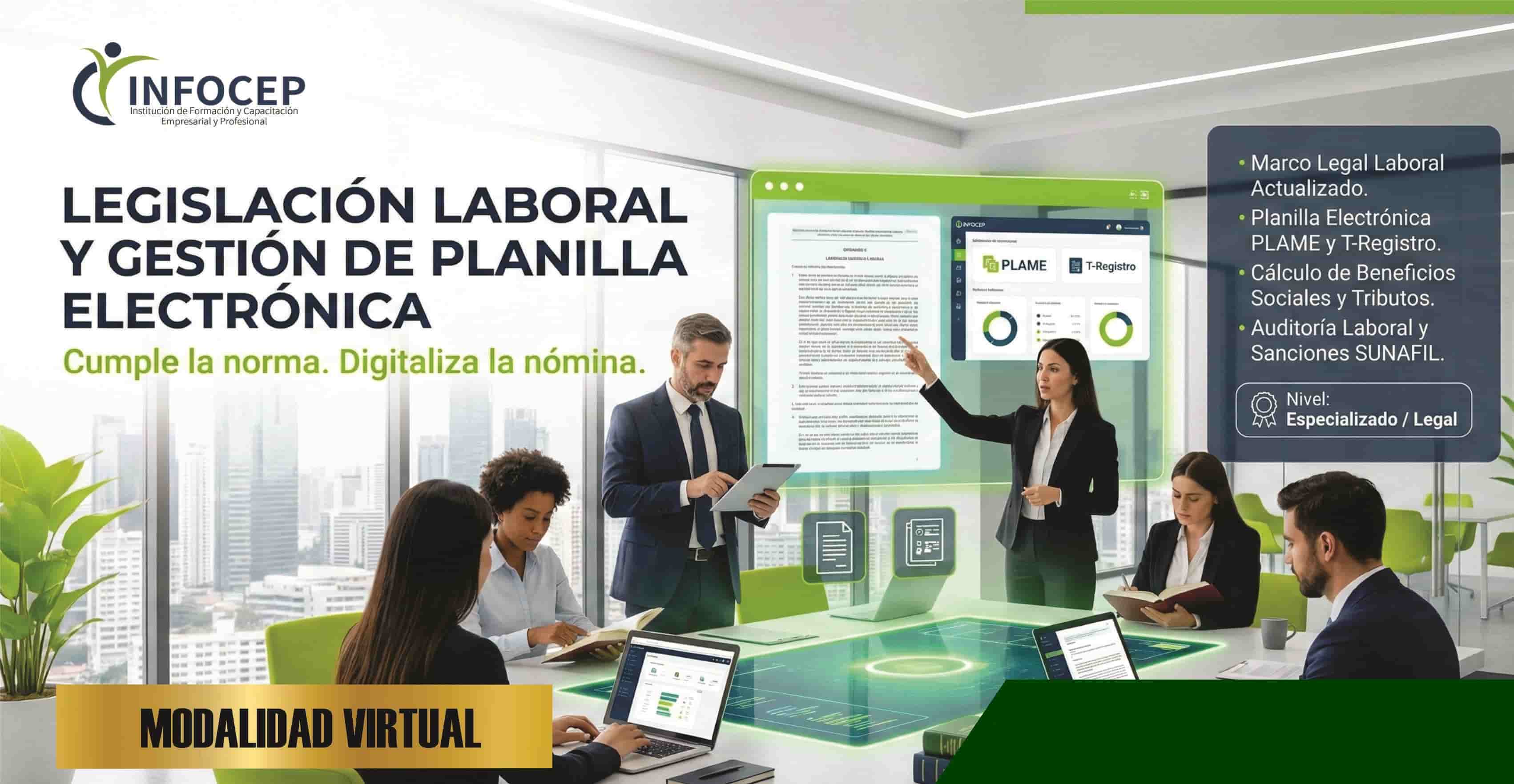 LEGISLACIÓN LABORAL Y GESTIÓN DE PLANILLA ELECTRÓNICA